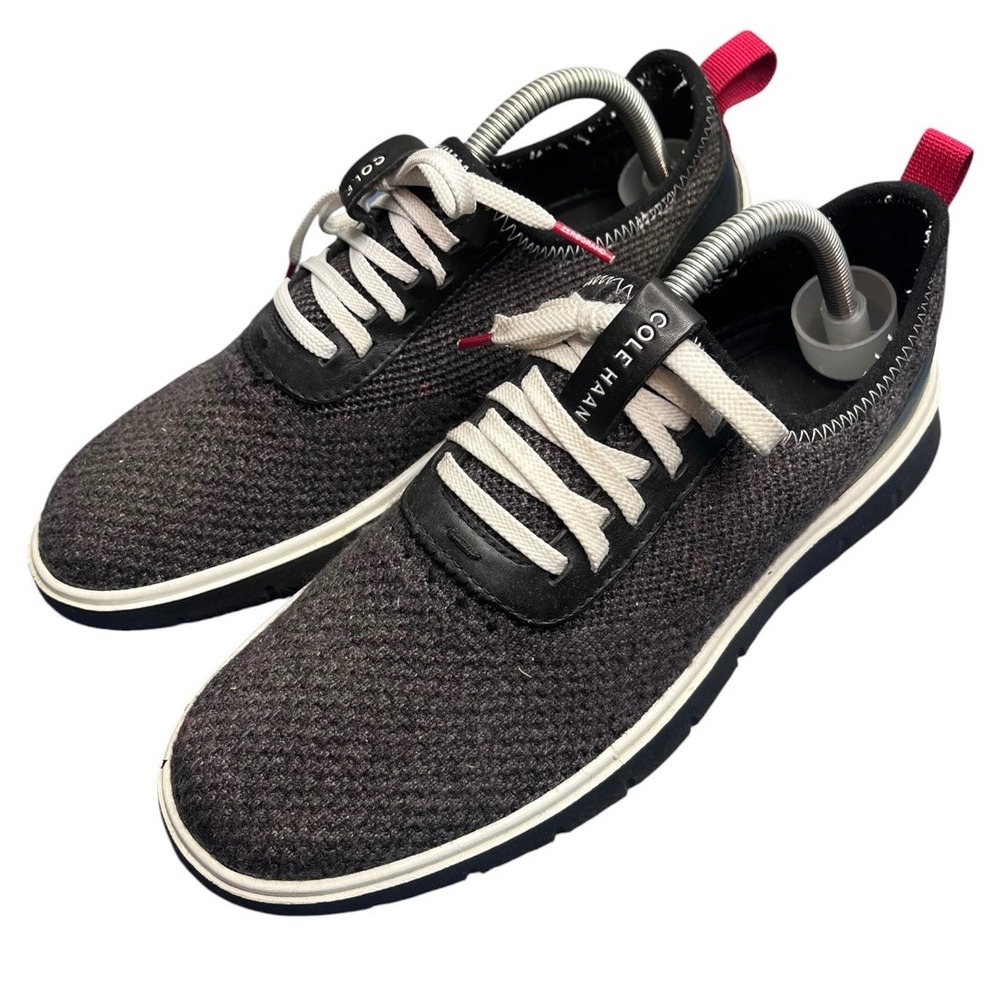 Cole Haan Generation Zerogrand Shoes Mens 8 Gray Knit Stitchlite Sneakers C31402
